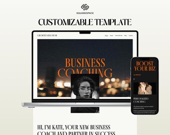 Coaching Website Template for Squarespace 7.1 | Life, Business, Health Coaches