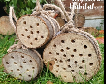 Small Bee Hotel | Solitary Bee Nest, Garden Gift