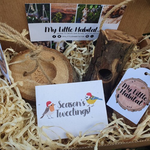 Bird Feeder Gift Set Duo natural Handmade Bird Food Etsy UK