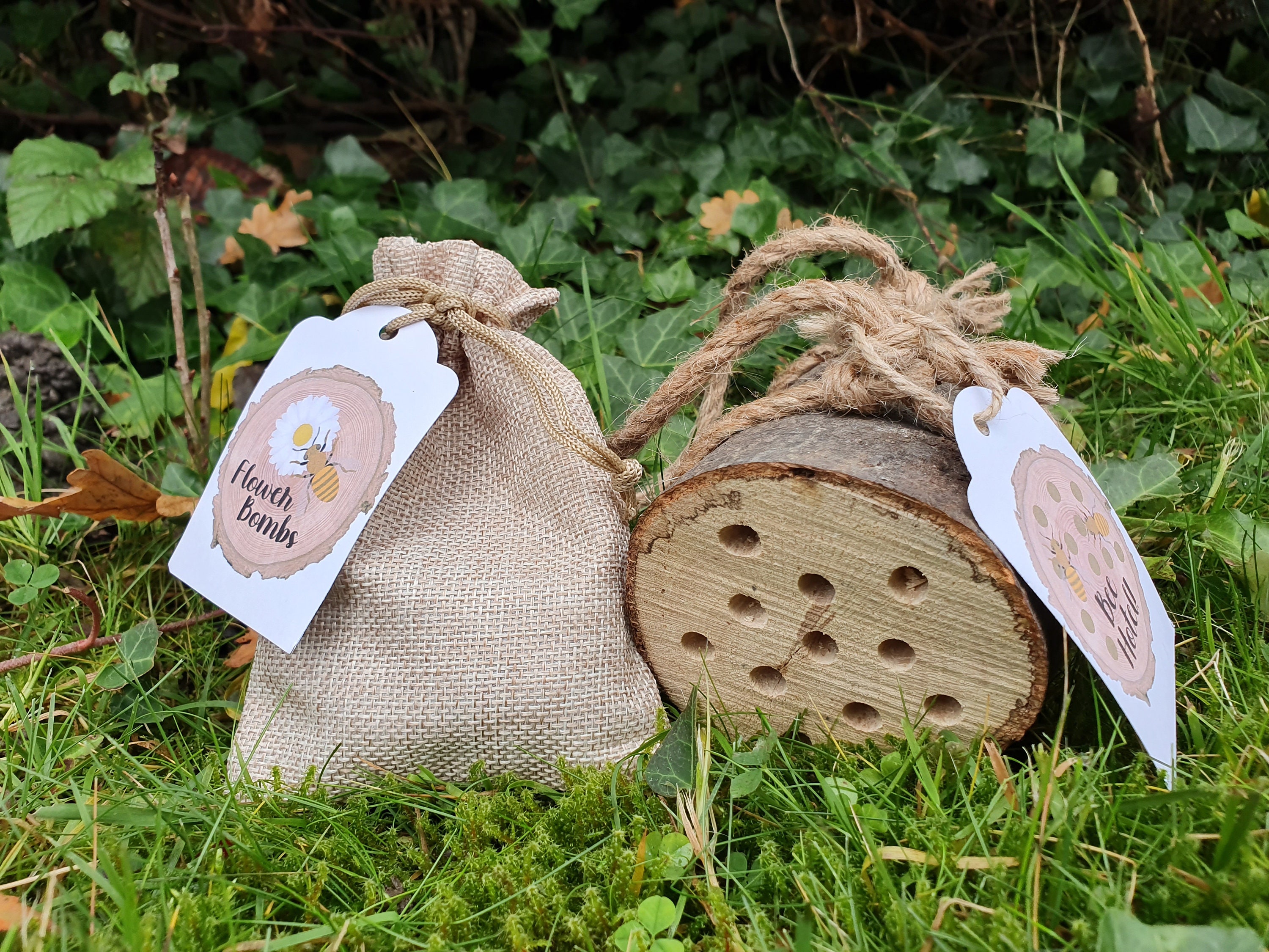 Small Bee Hotel | Solitary Bee Nest, Garden Gift - Etsy UK