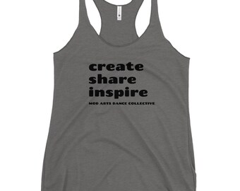 Create | Share | Inspire - Women's Racerback Tank