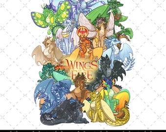 Wings Of Fire Dragons Digital File, Wings Of Fire Movies, Bookish Png, Darkstalker Png, Glory Dragon Png, Quibli Png, Tsunami Png