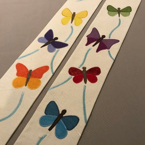 White - butterfly stole - made to order