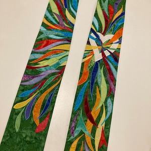 Green Burning Heart stole