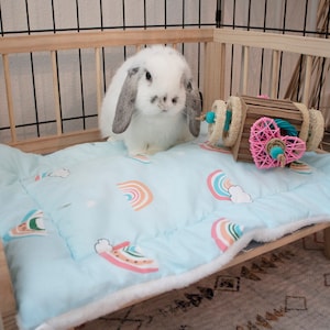 Houten konijnenbed