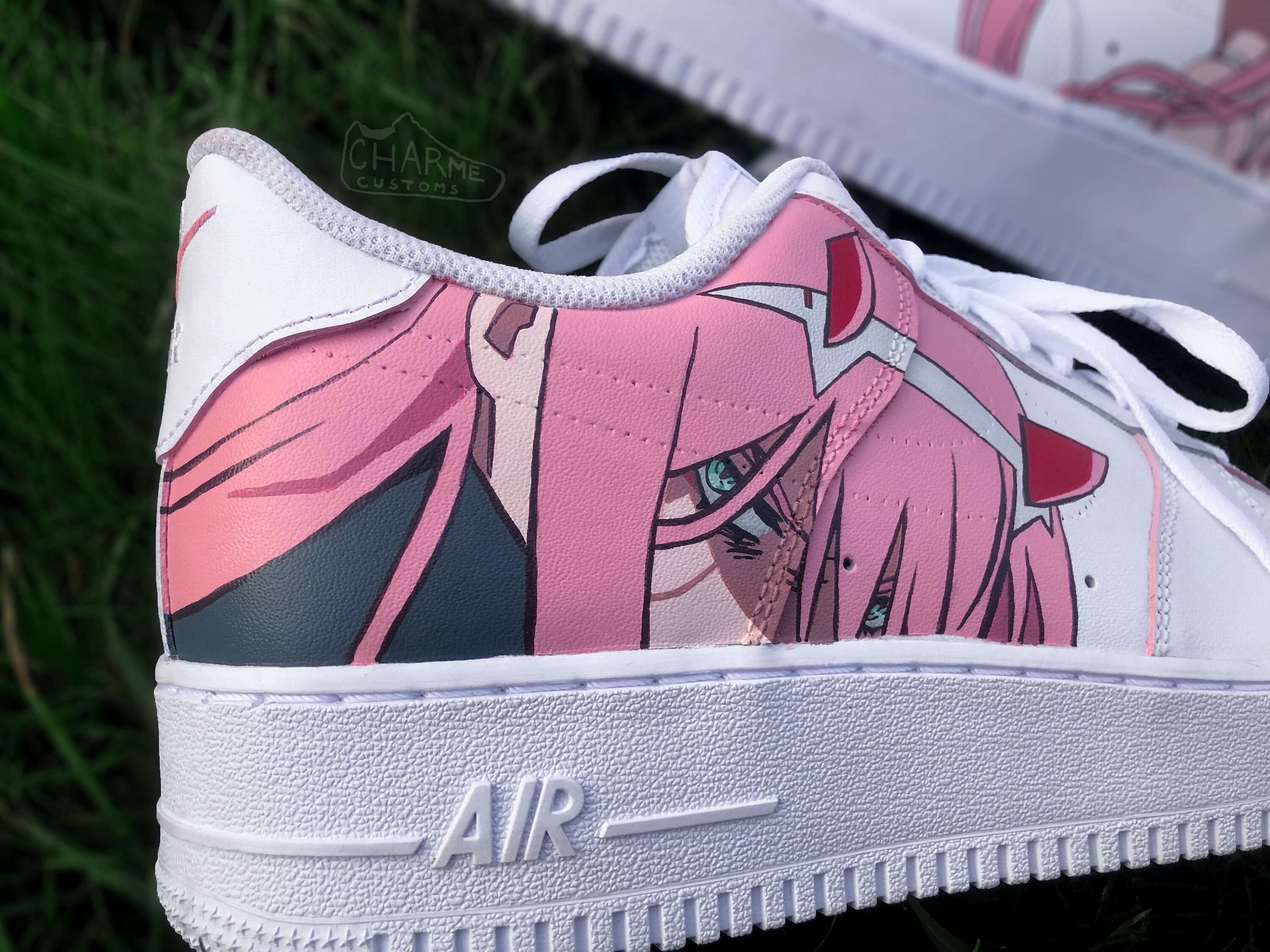 Zero Two Anime Darling in the Franxx Custom Nike Air Force 1 | Etsy