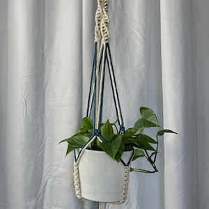 DNA Strand Macrame Plant Hanger | Plant Hanger | 4-6 in Plant Hanger