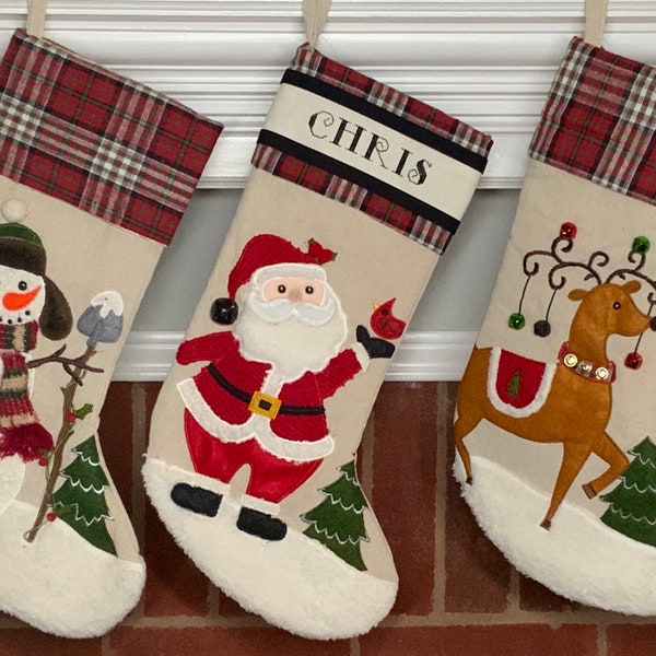 Cross Stitch Christmas Stocking Cuff Etsy