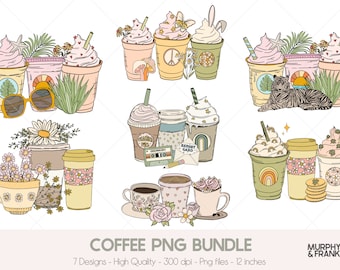 Iced Coffee Png Bundle, Coffee Sublimation Bundle, Teacher Coffee Png, Summer Coffee Png, Spring Coffee Png, Iced Latte Png, Tea Cup Png
