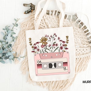 Cassette png, fleurs sauvages png, png rétro des années 80, mélange de rubans adhésifs png, téléchargements de motifs pour sublimation bohème, fleurs sauvages png, tendance png, printemps png