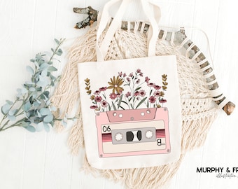 Cassette Tape Png, Wild Flower Png, Retro 80s Png, Mix Tape Png, Boho Sublimation Design Downloads, Wildflower Png, Trending Png, Spring Png