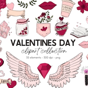 Valentines Day Clipart, Valentines Clipart, Valentines Clip Art, Valentine’s Day Png Sticker, Love Hearts Clipart, Valentines Day Clip Art