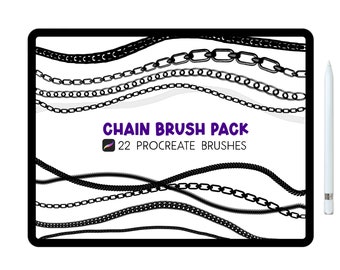 Procreate Brushes, Chain Procreate Brush, Procreate Chain Brush, Chain Brushes for Procreate, Chain Brushset, Procreate Jewelry Brushes