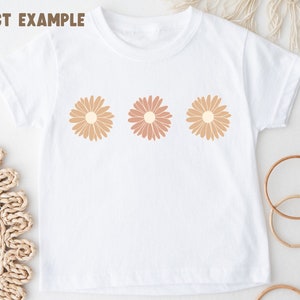 Pastel Retro Daisy Clipart, Boho Clipart Flowers, Flower Doodles, Groovy One Baby Shower Clipart, Kids Flower Clipart,Spring Floral Clipart image 7