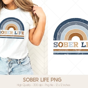 Recovery Png, Sober Life Png, Sobriety Png T shirt Design, Recovery Sublimation Mug Png, Mental Health Png, Inspirational Retro Tumbler Png