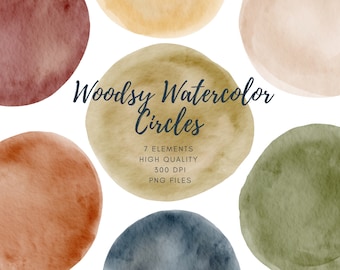 Watercolor Circles, Watercolor Background Png, Watercolor Splash, Abstract Shapes Clipart, Circle Clip Art, Watercolor Circle Png Splashes