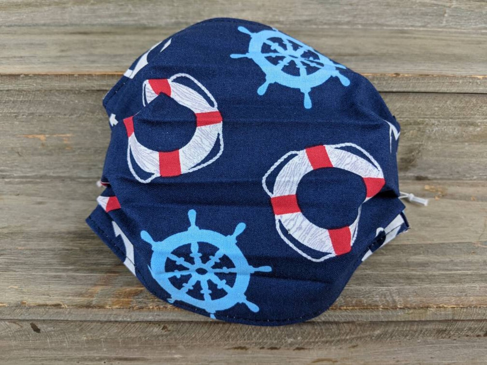 Nautical/boating Theme Face Mask 100 Cotton Nose Wire Etsy