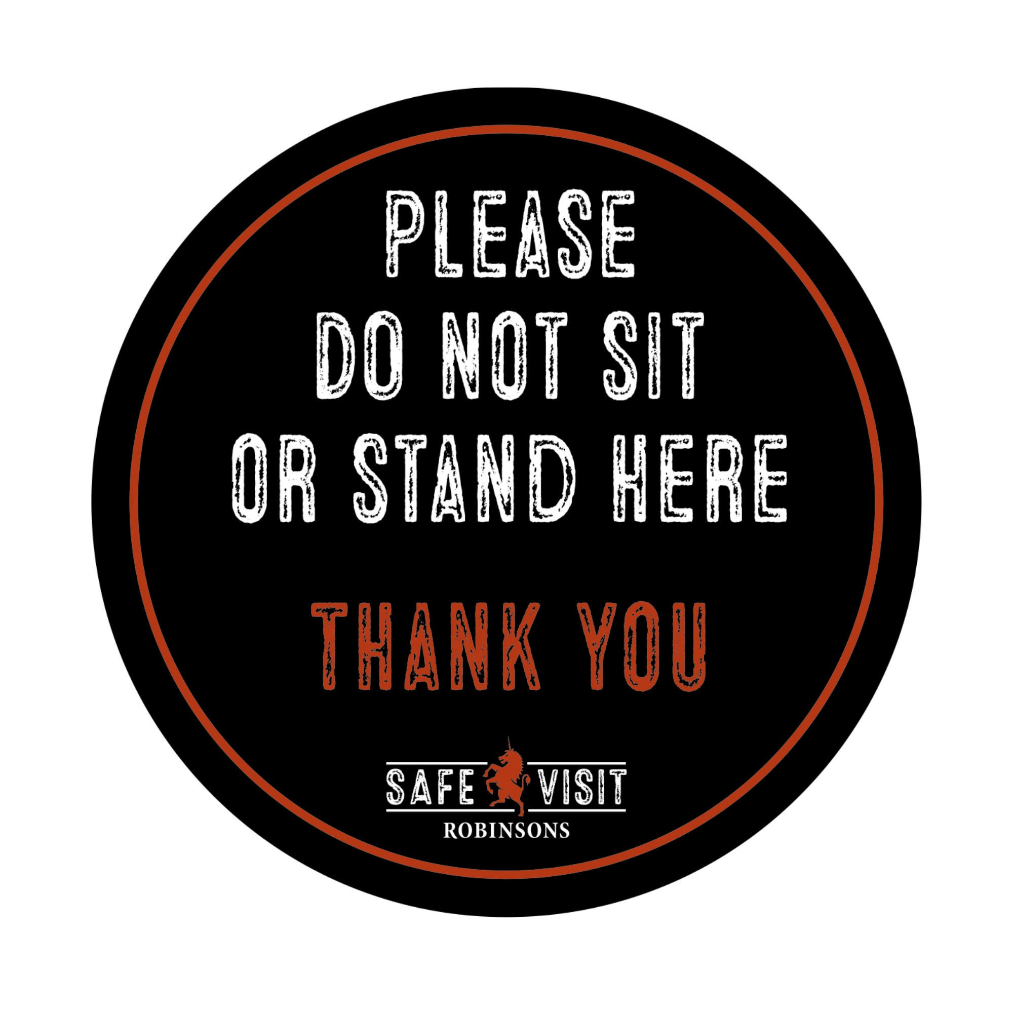 Do not stand sit here stickers scratch resistant PACK | Etsy