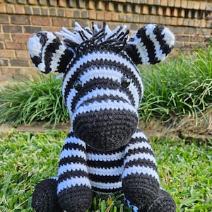 Crocheted Zebra Stuffie