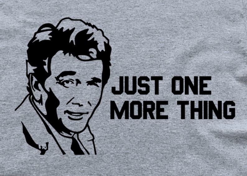 Just One More Thing by Peter Falk Just One More Thing by Peter Falk