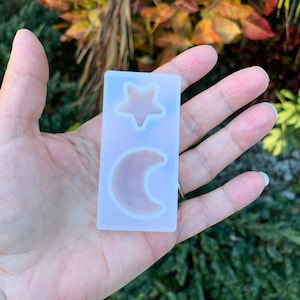 Magical Star and Moon Silicone Mold for Stunning Resin Jewelry and Keychains