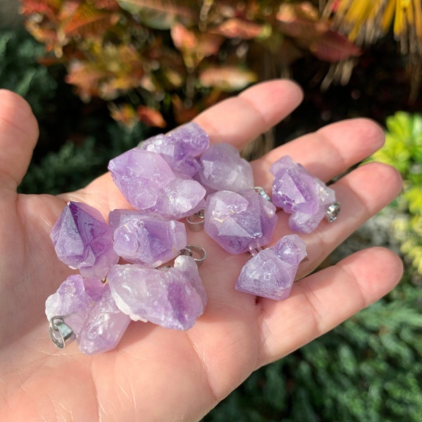 5PC+, Natural Amethyst, Raw Amethyst, Healing Crystal, Loose Gemstones, Amethyst Gemstone, Amethyst Stones, Amethyst Cluster