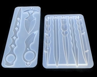 2 Self-Defense, Silicone Molds, Resin Mold, Resin Casting Mold, Keychain Silicone Mold, Novelty Molds, Soap Molds, UV Resin Molds