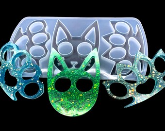 Cat Knuckles Silicone Mold: Keychain & Paw Resin Casting