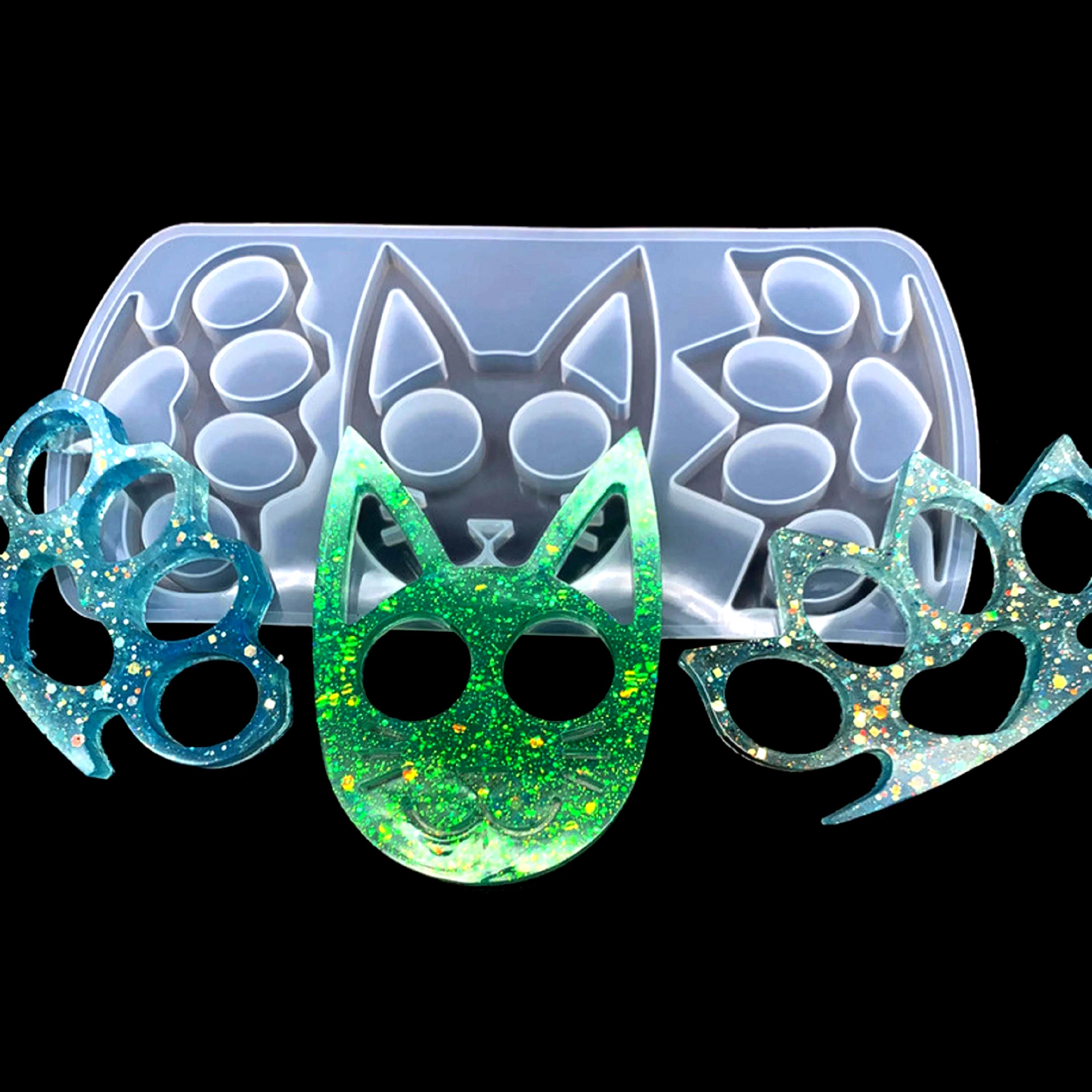 Resin Cat Self Defense Keychain Cat Keychain Defense - Main Image