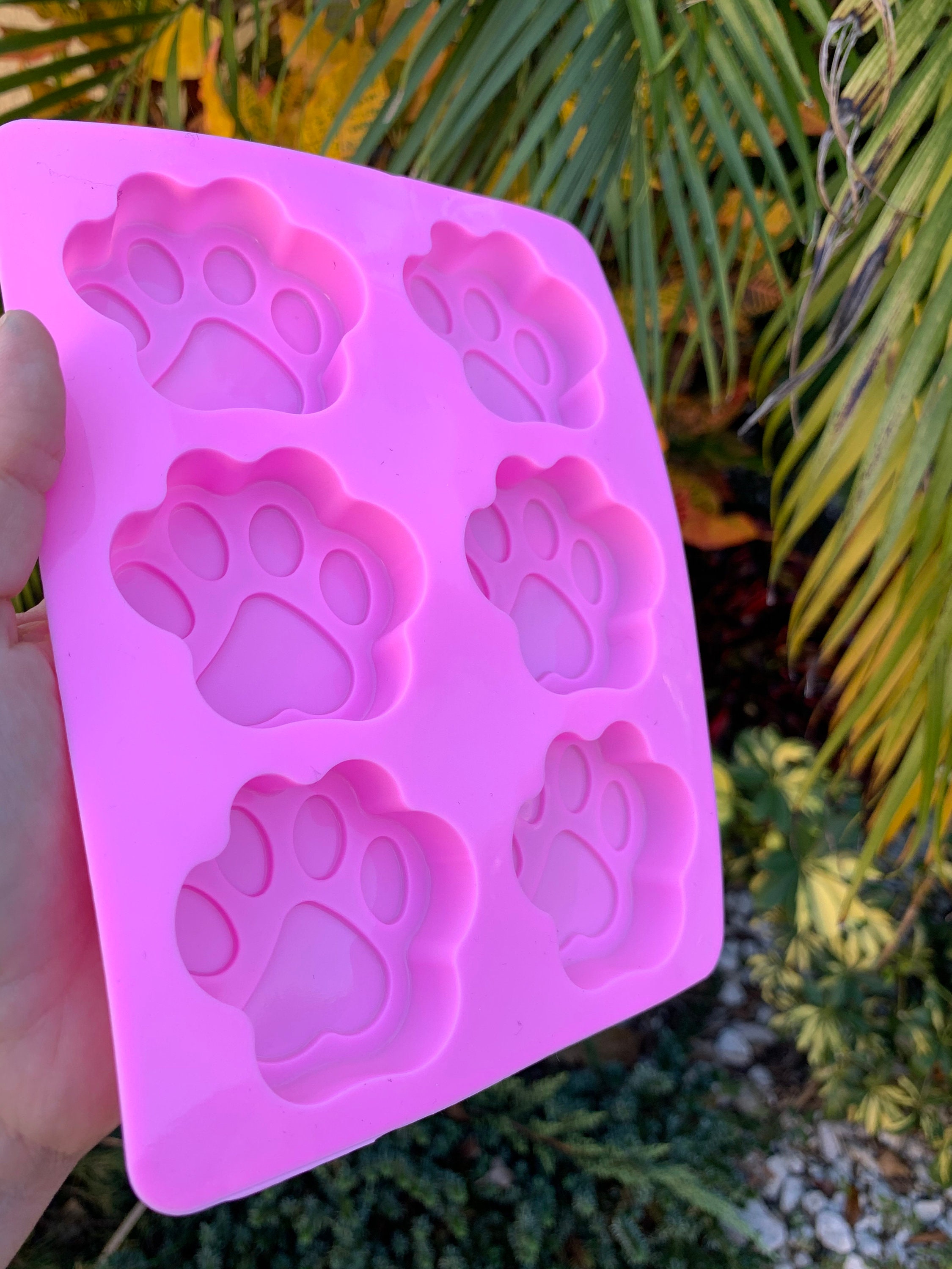 Dog Paw Prints Silicone Mold Food Grade Mold Fondant Mold Etsy