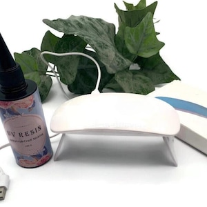 UV Resin Lamp and UV 100g Resin, Beginner Resin Kit, Resin Craft Supplies, Resin Curing lamp, Nail Lamp, Nail Dryer, Nail Art, Resin kit