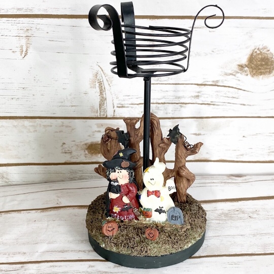 Halloween Votive Candle Holder Tree Ghost Witch Pumpkin Bat Etsy
