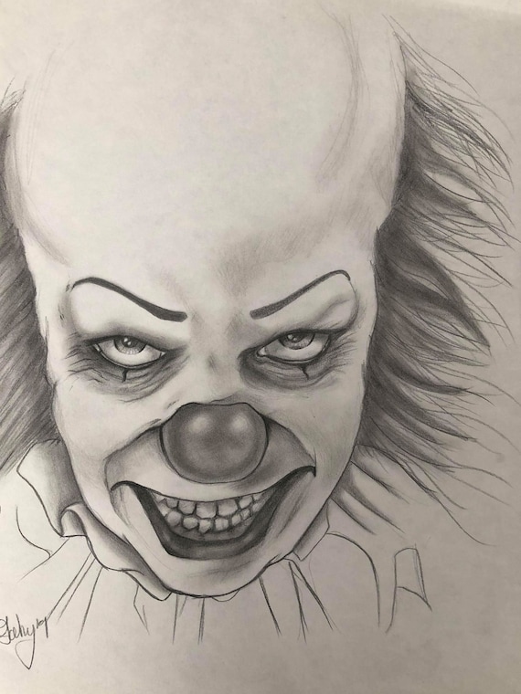 Pennywise drawing | Etsy