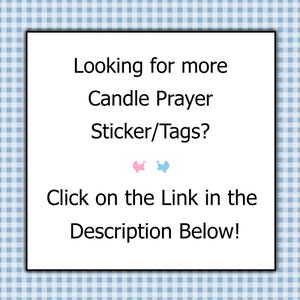 Printable Baby Shower Candle Favor Tag Baby Candle Poem Tag - Etsy