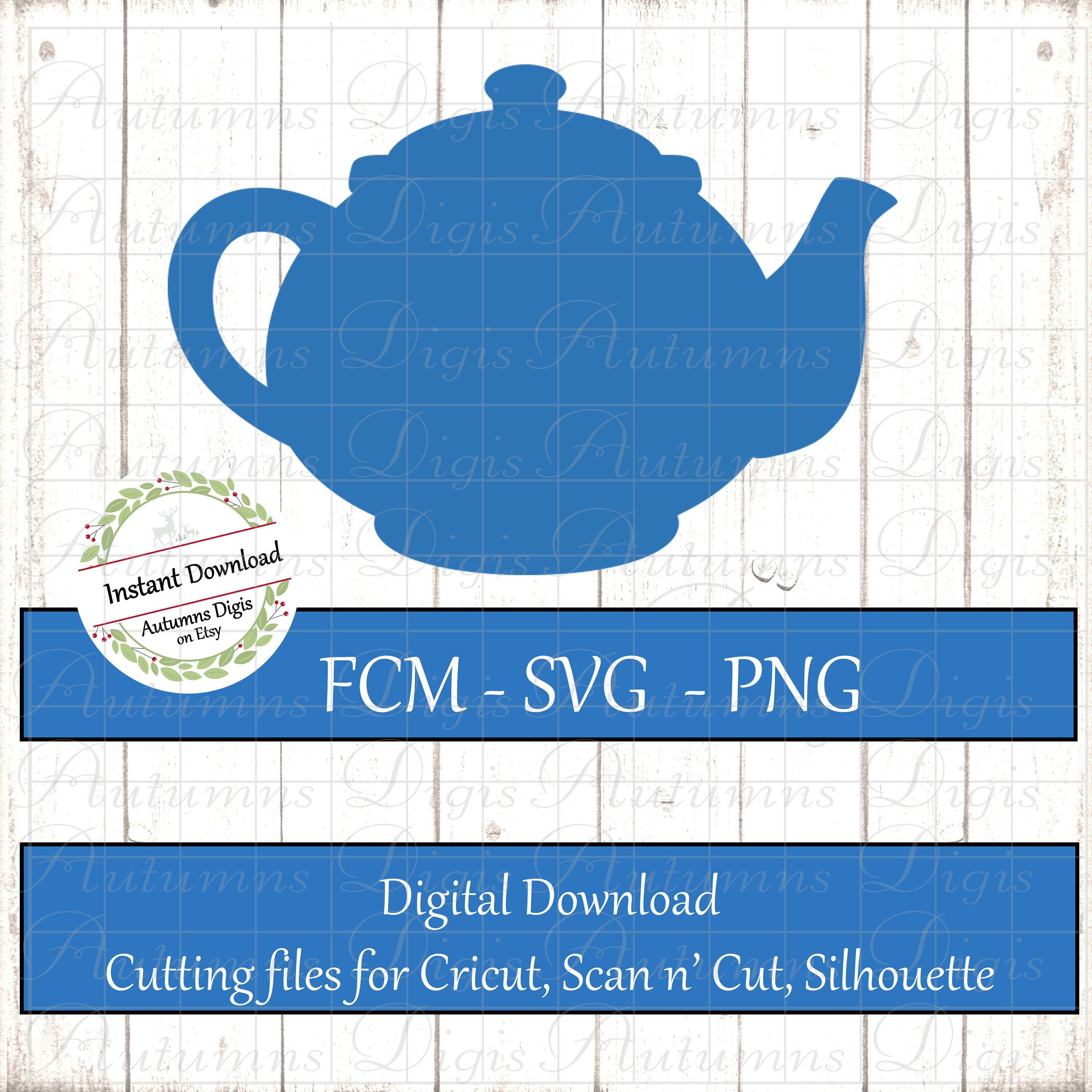 Download Teapot Tea Pot Svg Clip Art Brother Scan N Cut Designs Tea Etsy