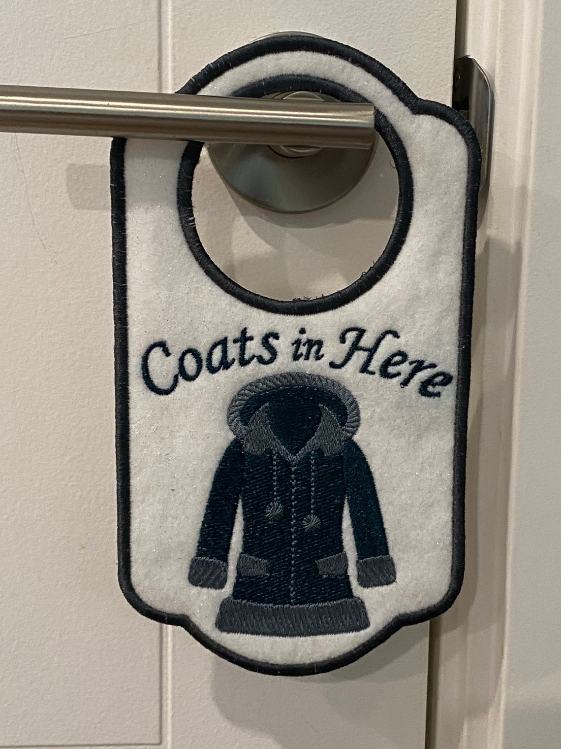 Coats in Here Door Hanger Etsy