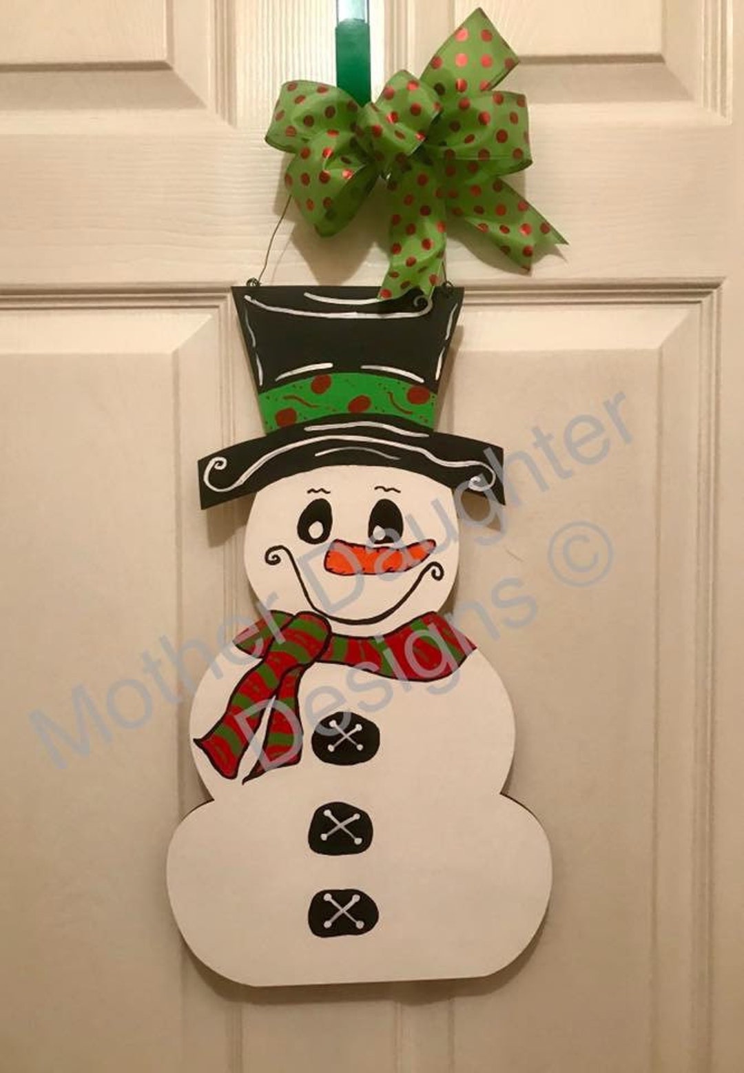 Snowman Door Hanger - Etsy