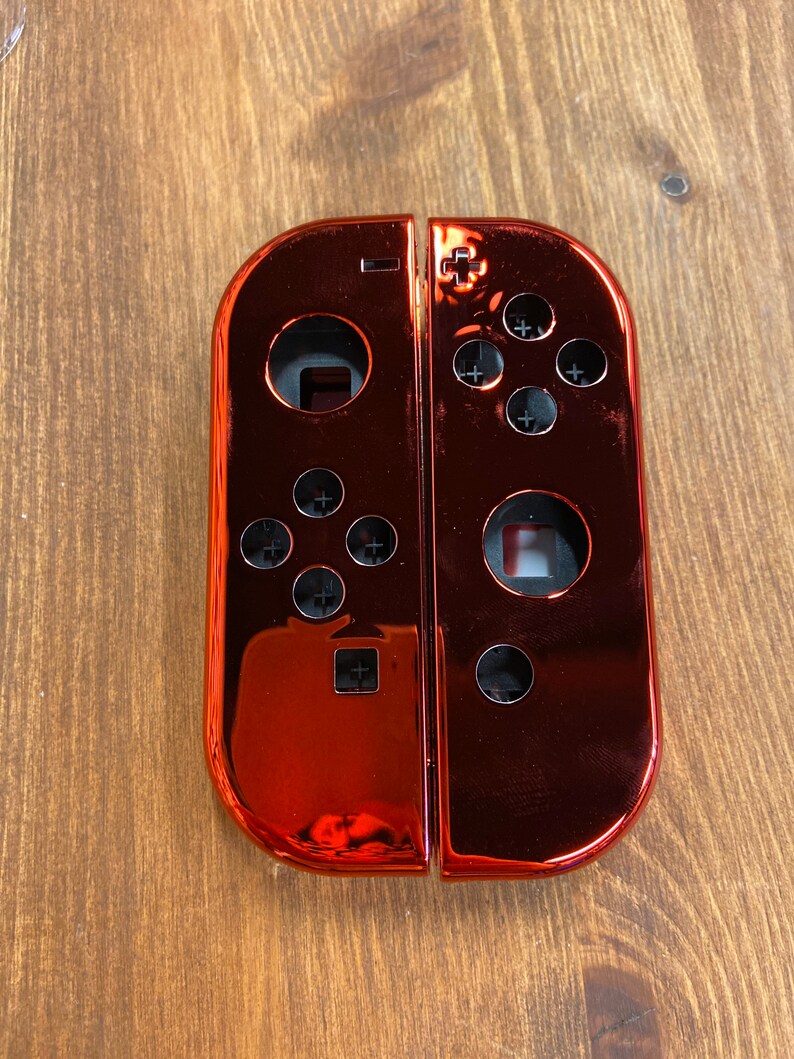 Custom Chrome Red Nintendo Switch JoyCons. Joy Cons included. Etsy