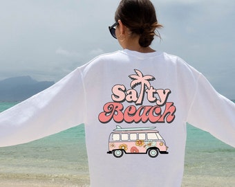 Salty beach sweatshirt,Trendy shirt,Salty bitch,Summer vibes sweatshirt,Retro boho shirt,Vacation sweatshirt,Vintage shirt,Ocean waves shirt