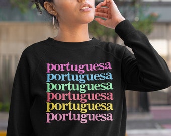 Portuguesa sweatshirt, Portuguese girl sweatshirt, Portuguese pride, Portugal gifts for her, Portugal sweatshirt for women,Azores sweatshirt