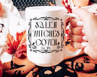 Witchy salem mug, Coven mug, Salem Spooky mug, Halloween mug, Mystical Witch mug, Haunt mug,Witchy gifts, Witches brew, Fall mug, Horror mug