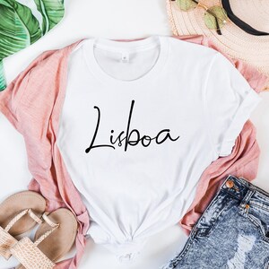 Lisbon Portugal Tshirt, Lisboa Tee, Unisex Tshirt, Summer Vacation Shirt, Portuguese Pride, Gifts Portuguese girl, Portuguese American Gift