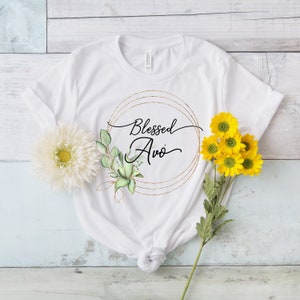 Portuguese Avo T-Shirt, Portuguese Fashion, Portugal Gifts, Gift for Avo, Jersey Short Sleeve Tee, Grandmother Womens Tshirt, Blessed Tee