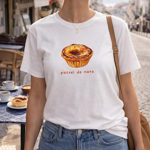 T-shirt pastel de nata, souvenir gourmand du Portugal