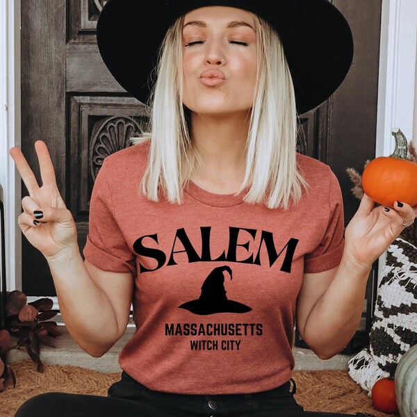 Salem witch tshirt, Witchy shirt, Witches coven tee, Salem mass shirt, Horror tshirt,Mystical tee,Spooky tshirt,Halloween shirt, Spooky tee