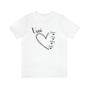 Custom Grandma tshirt, Portuguese Vovo shirt, Mothers day shirt for Grandmother, Best Nana shirt, Gigi tshirt, Grandkids tshirt with names image 8