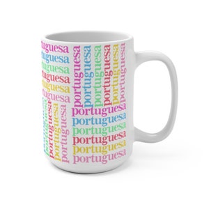 Portuguesa custom mug, Portuguese funny coffee mug, Portugal gifts, Portuguese pride, Mugs for women, Portuguese girl mug, Portugal flag mug image 5