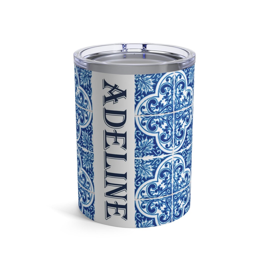 Personalized Wine Tumbler, Custom Tumbler, Portguese Tiles, Portuguese ...