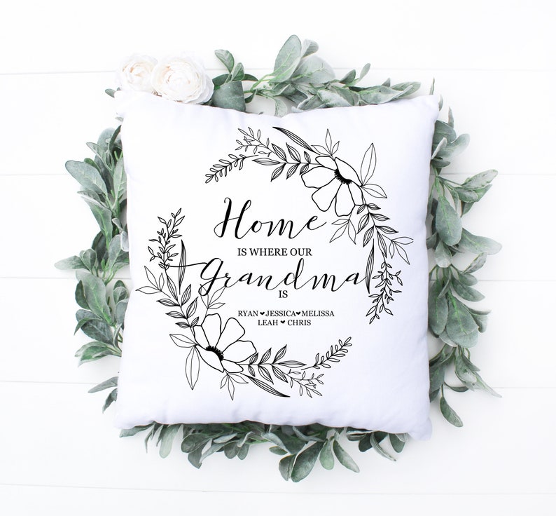 Personalized Grandma Pillow Mothers Day Pillow Custom Nana Etsy