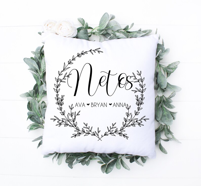 LisbonBlue Grandchildren Pillow - Thumbnail 3